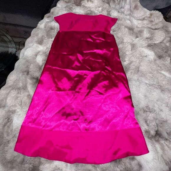 NICOLA DE MAIN Sleeveless Floral Shift Dress Cocktail Wedding Size 8 - Picture 9 of 12